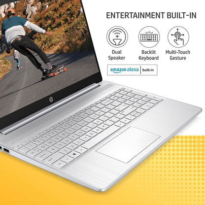 HP 15S-FQ5111TU [CI5-1235U 12TH GEN/8GB DDR4/512GB SSD/NO DVD/WIN11 HOME+MSO/15.6 INCH/INTEGRATED GRAPHICS/1 YEAR/SILVER]
