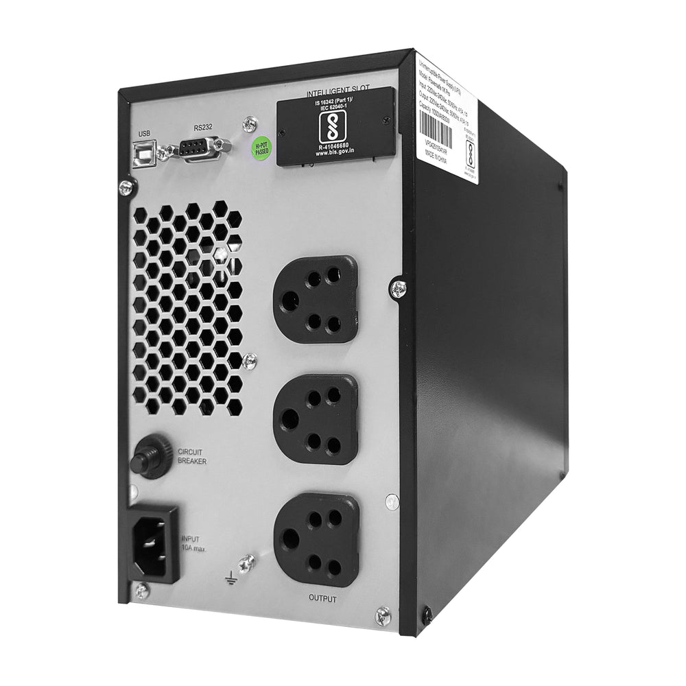1 KVA Online High Frequency UPS built in battery 1000/800 with Digital Display, Overload Protection and Double-Conversion Technology