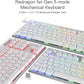 REDRAGON K621 Horus Tenkeyless Low Profile Mechanical Switch Wireless + Bluetooth Gaming Keyboard ( White )