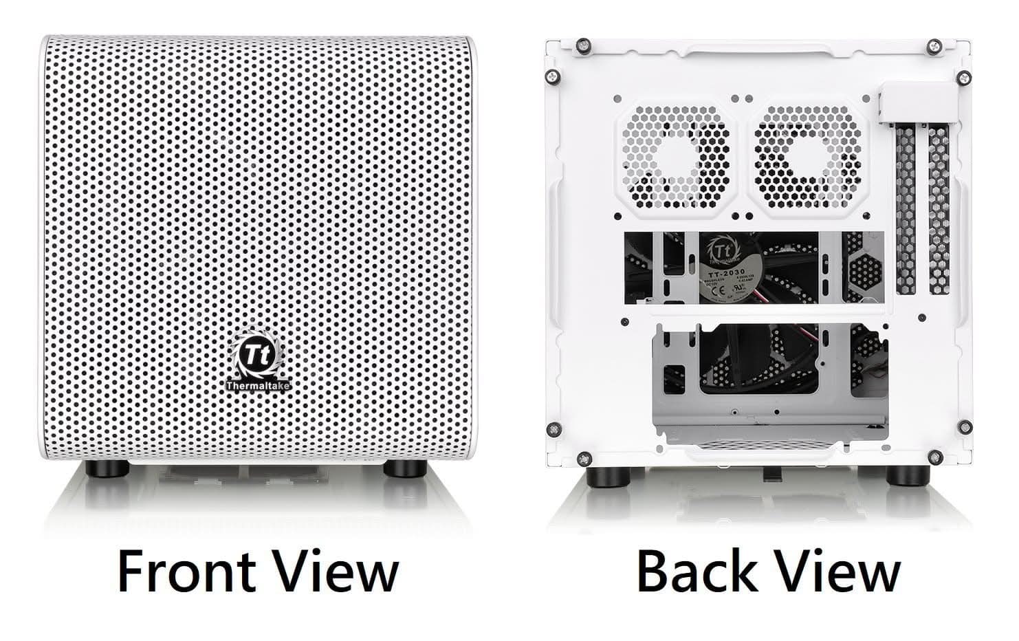 THERMALTAKE CORE V1 MINI ITX CABINET SNOW WHITE
