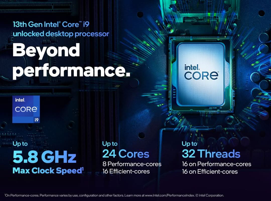 INTEL CORE I9-13900KF 13TH GEN 24 CORE UPTO 5.8 GHZ LGA1700 PROCESSOR