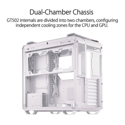 ASUS TUF GAMING GT502 MID-TOWER ATX GAMING CABINET WHITE