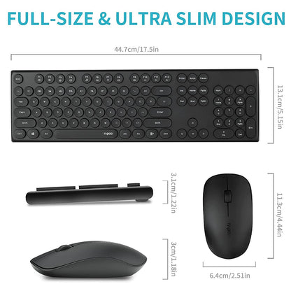RAPOO SET WIRELESS X260 BLACK