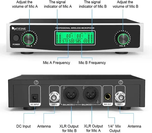 FIFINE K040 Wireless Microphone System