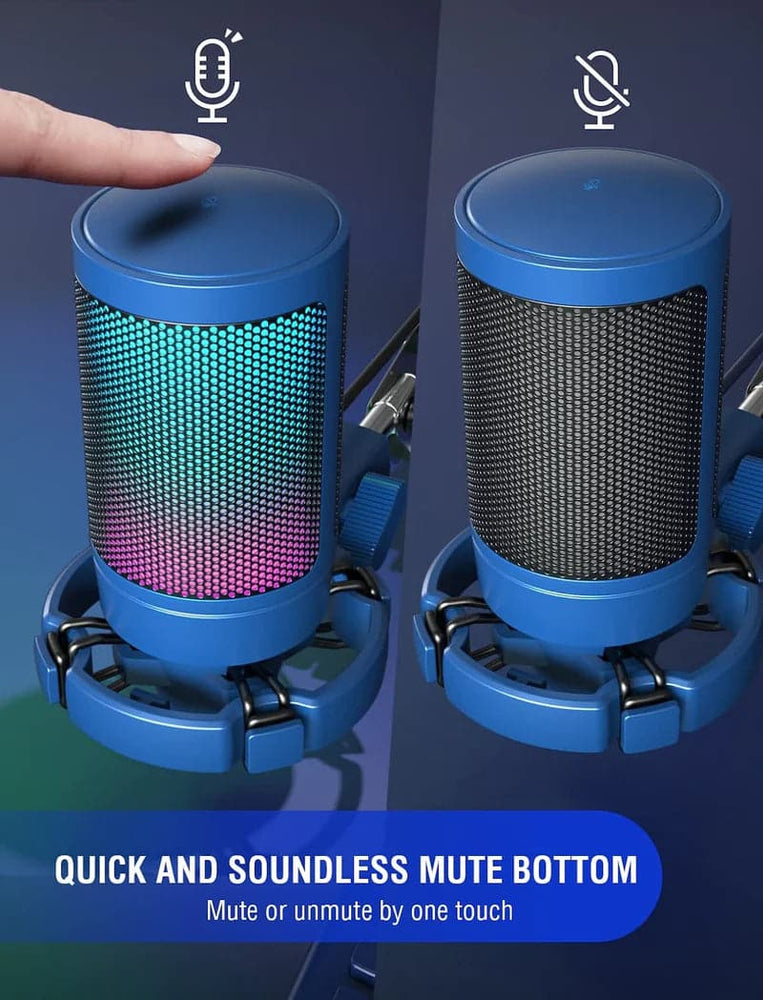 FIFINE Ampligame A6V USB Gaming Microphone ( Blue )