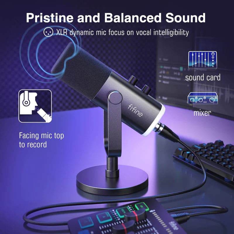 FIFINE Ampligame AM8 USB Gaming Microphone