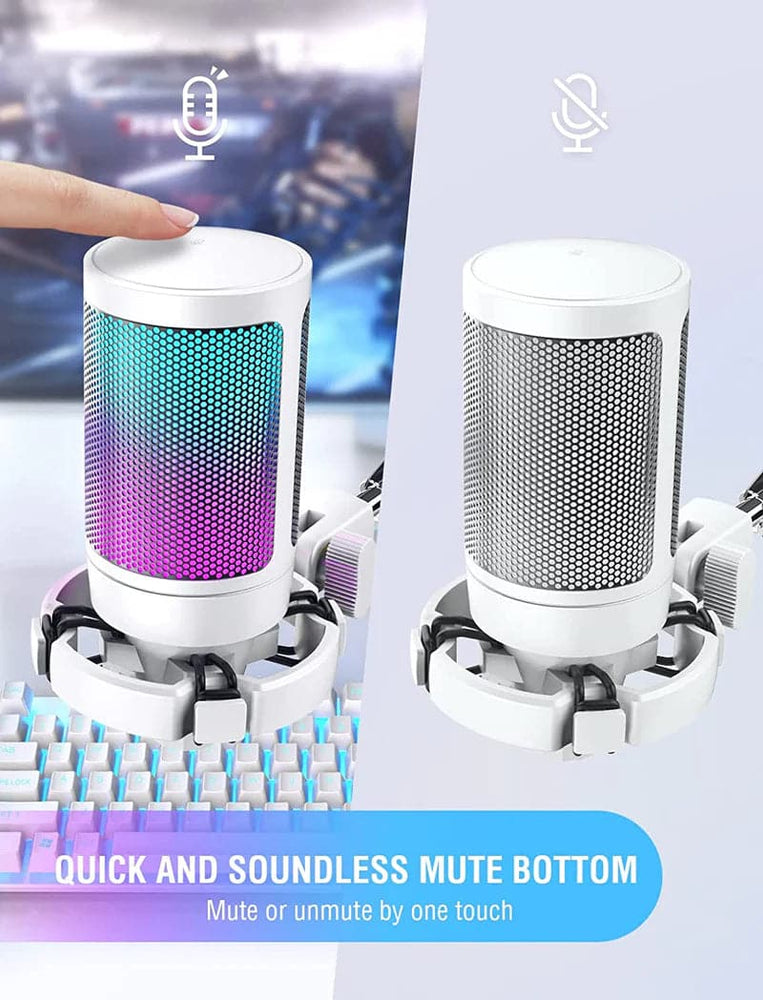 FIFINE Ampligame A6V USB Gaming Microphone ( White )