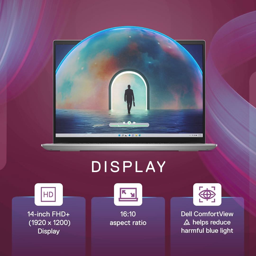 DELL INSPIRON 14-5430 [CI7-1360P 13TH GEN/16GB DDR5/1TB SSD/WIN11 HOME+MSO/14.0 INCH/INTEGRATED GRAPHICS /1 YEAR(S)/SILVER]