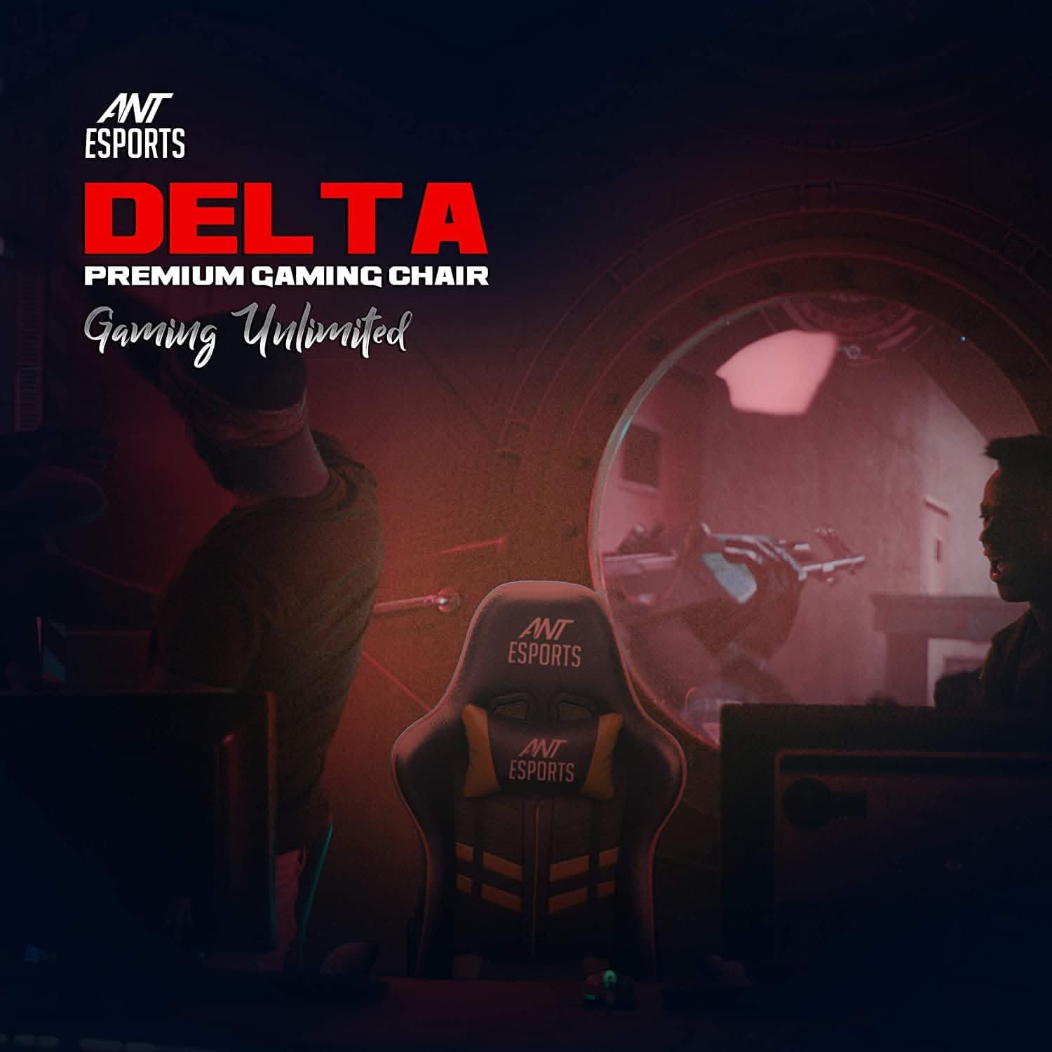 ANT ESPORTS GAMEX DELTA GAMING CHAIR RED BLACK
