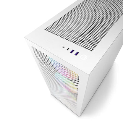 NZXT H7 FLOW MID-TOWER WITH RGB FANS CABINET WHITE CM-H72FW-R1