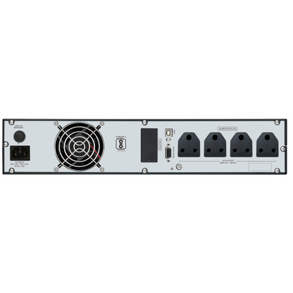 APC EASY UPS ON-LINE SRV2KL-IN - 2000VA/1600W | 230V | RACKMOUNT 2U | 4 INDIA 3-PIN 6A OUTLEST | INTELLIGENT CARD SLOT | VISUAL LCD AND AUDIBLE ALARMS | W/O RAIL KIT | RELIABLE POWER BACKUP IN IT AND BUSINESS ENVIRONMENTS | 2 YEARS WARRANTY