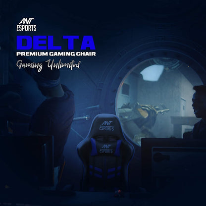 ANT ESPORTS GAMEX DELTA GAMING CHAIR BLUE BLACK