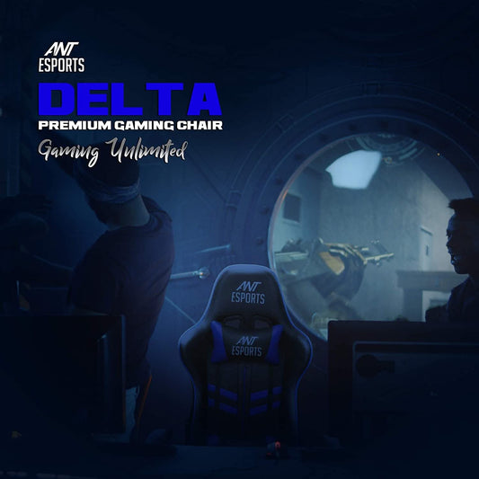 ANT ESPORTS GAMEX DELTA GAMING CHAIR BLUE BLACK