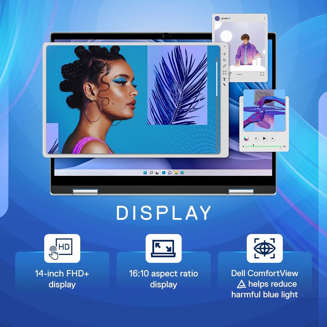 DELL INSPIRON 14-7430 [CI5-1335U 12TH GEN/16GB DDR5/512GB SSD/WIN11 HOME+MSO/14.0 INCH/INTEGRATED GRAPHICS /1 YEAR(S)]