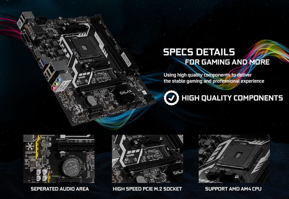 GALAX B450M DDR4 AMD Motherboard