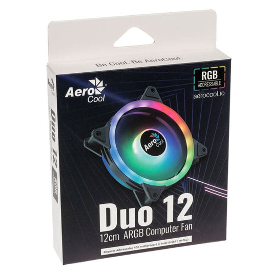 AEROCOOL Duo 12 ARGB Cabinet Fans ( Single Pack )