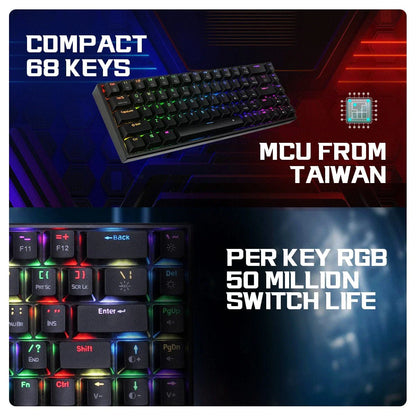COSMIC BYTE CB-GK-40 ARTEMIS (BLACK) GAMING KEYBOARD