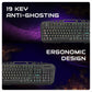 COSMIC BYTE DRAGONFLY GAMING KEYBOARD RGB BLACK