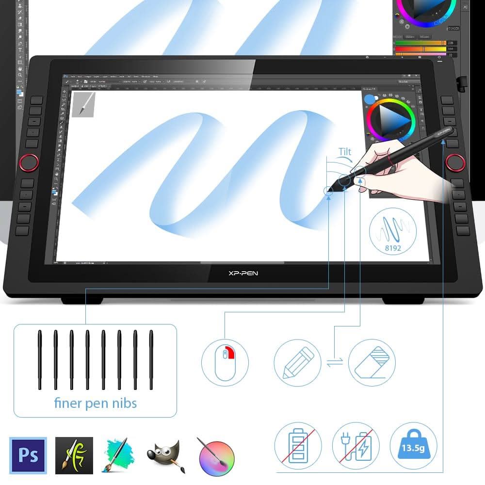 XP PEN ARTIST 22R PRO 22 INCH DRAWING PEN DISPLAY GRAPHICS MONITOR