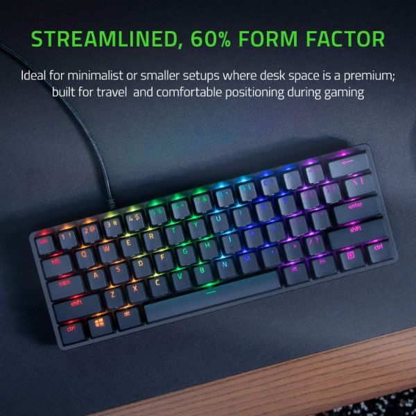 RAZER Huntsman Mini 60% RGB Optical Wired Gaming Keyboard ( Black ) ( Red Switch )