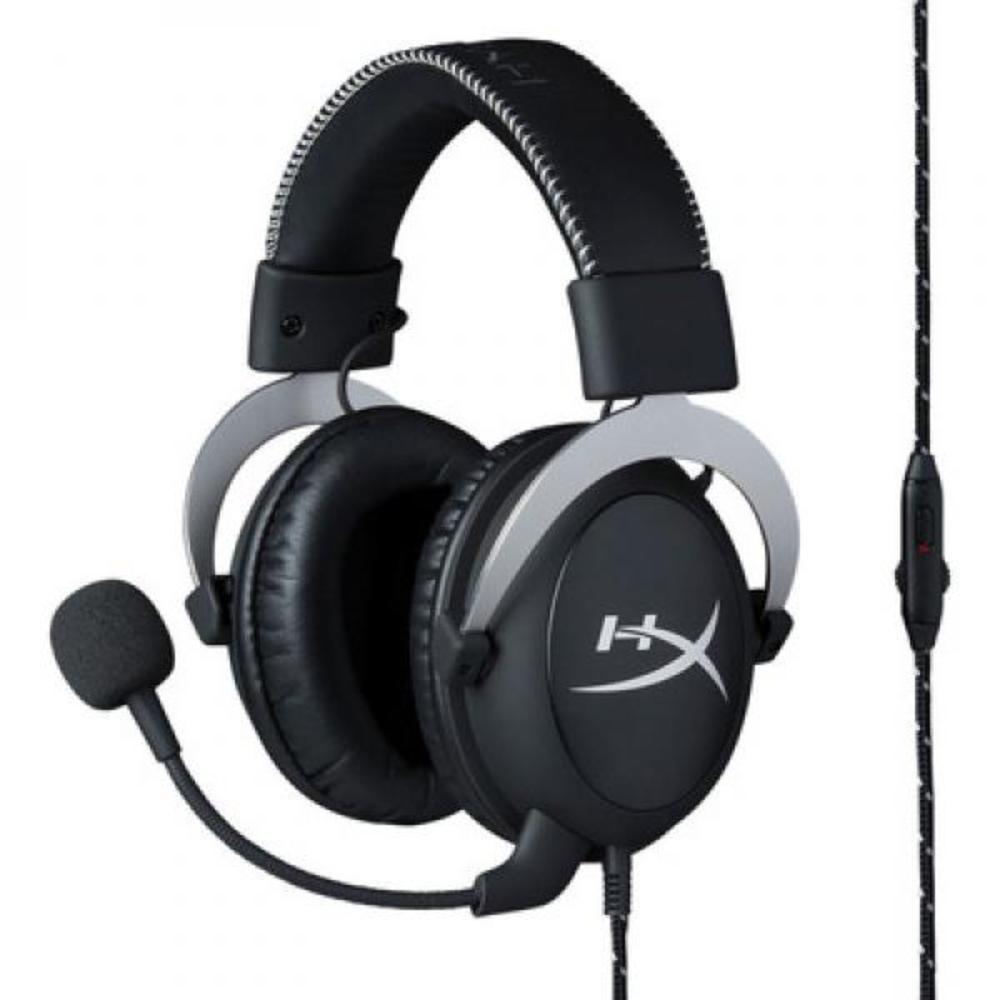 HYPERX Cloud Pro Wired 3.5mm Stereo Gaming Headphone ( Silver ) ( PC / PS4 / Mobile / Mac / Xbox )