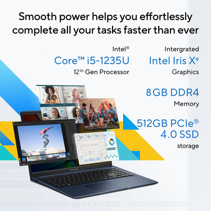 ASUS VIVOBOOK 15 X1504ZA-NJ520WS LAPTOP (12TH GEN CORE I5/ 8GB/ 512GB SSD/ WIN11 HOME)
