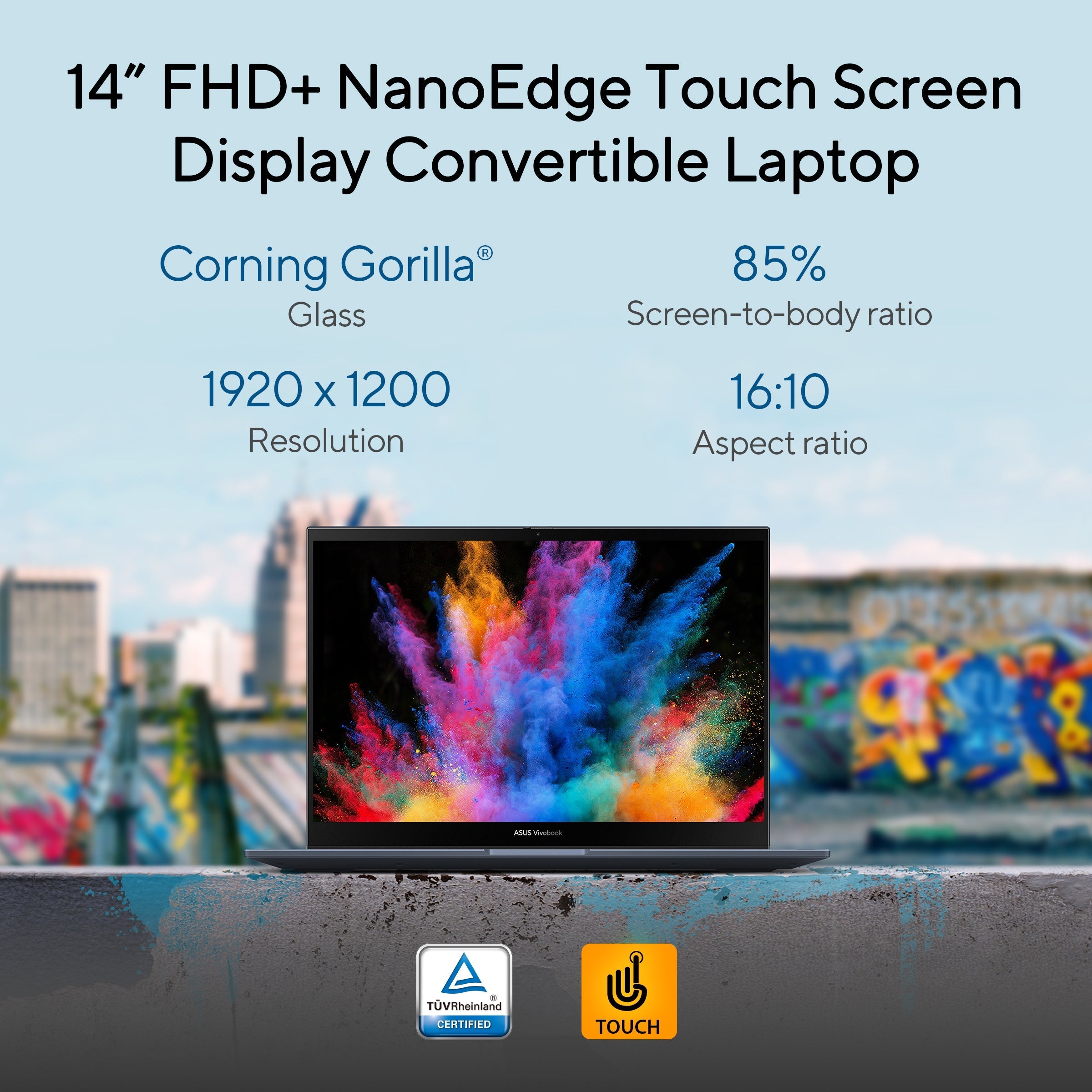 ASUS VIVOBOOK S14 FLIP TP3402VAO-LZ619WS [CI5-13420H/16GB/512GB SSD/WIN11 HOME+MS24/14.0" TOUCH/INTEGRATED GRAPHICS/1 YEAR(S)/BLUE]