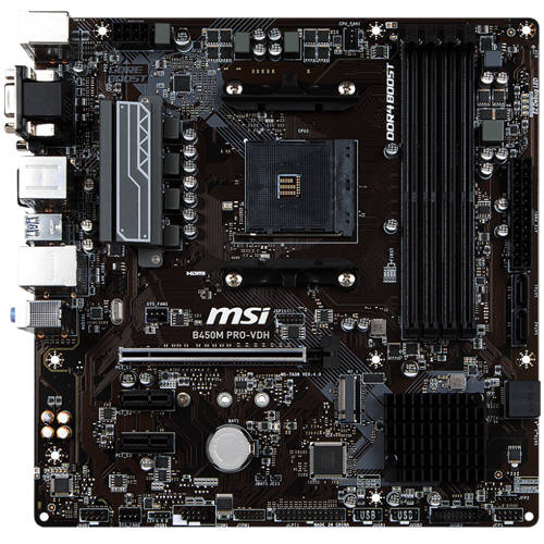 MSI B450M Pro-VDH DDR4 AMD Motherboard