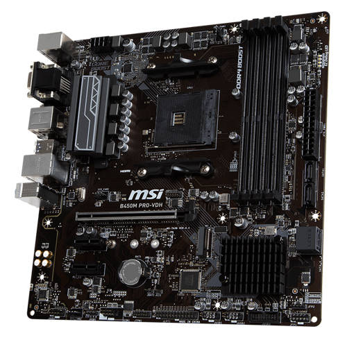 MSI B450M Pro-VDH DDR4 AMD Motherboard