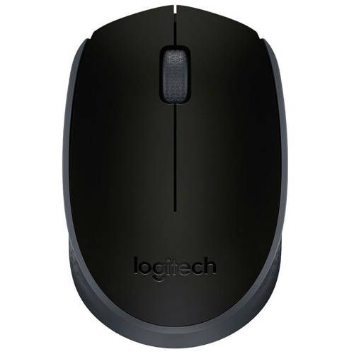 LOGITECH M170 Wireless Ambidextrous Gaming Mouse ( 1000DPI / 3 Macro Buttons ) ( Black )