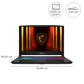 MSI Katana 15 HX B14WEK-642IN Intel Core i5 14th Gen Gaming Laptop 16GB, 512GB SSD, Windows 11 Home, 8GB Graphics, 15.6 inch 144 Hz Full HD Display, NVIDIA GeForce RTX 5050, MS Office Home 2024, Black, 2.55 KG