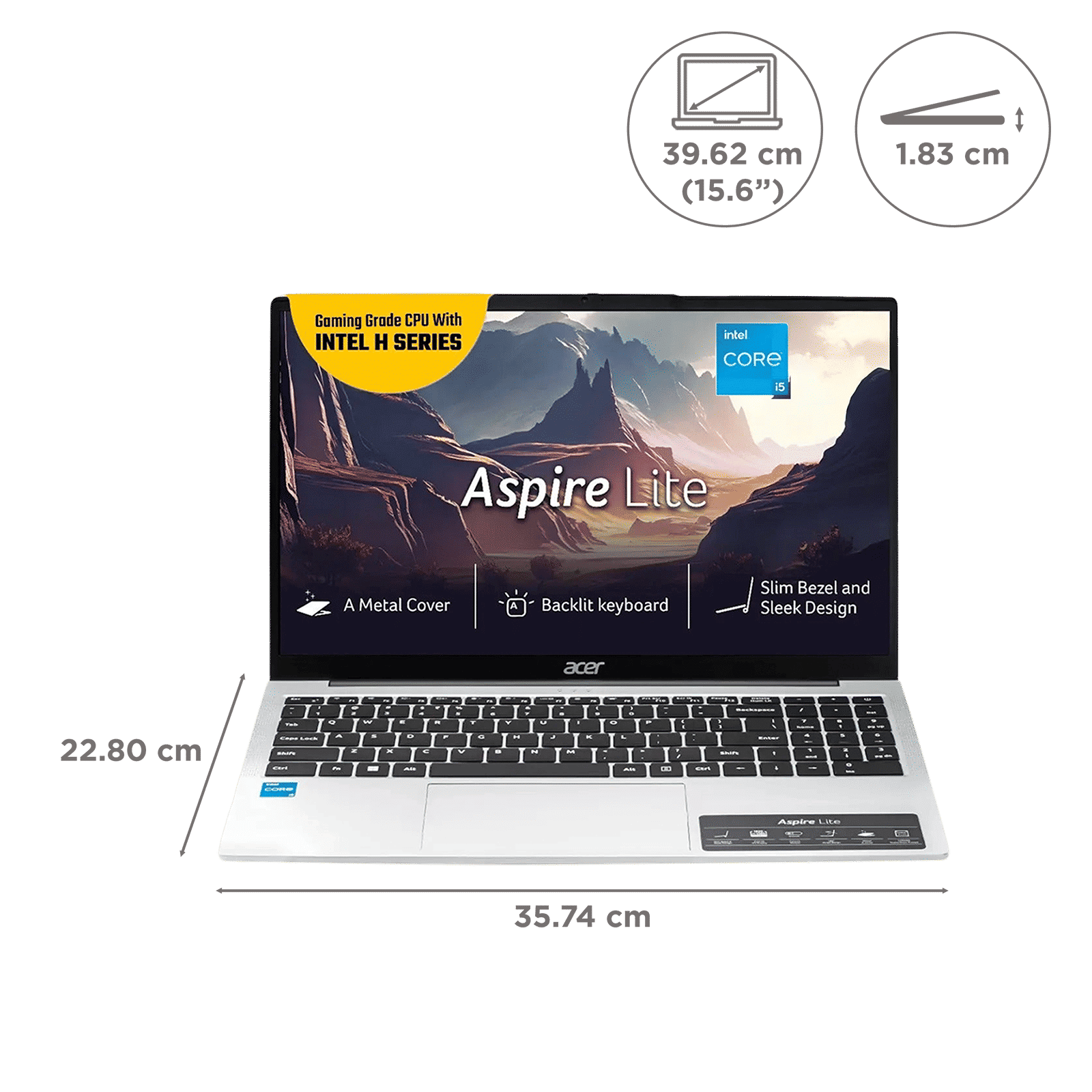 ACER ASPIRE LITE AL15-52H UN.347SI.020 [CI5-13420H/16GB/512GB SSD/WIN11 HOME+MS24/15.6 inch /INTEGRATED GRAPHICS/1 YEAR(S)/ GREY]
