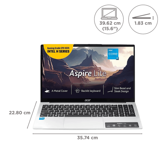 ACER ASPIRE LITE AL15-52H UN.347SI.020 [CI5-13420H/16GB/512GB SSD/WIN11 HOME+MS24/15.6 inch /INTEGRATED GRAPHICS/1 YEAR(S)/ GREY]