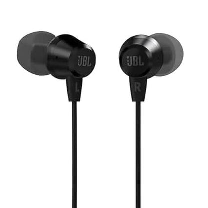 JBL T50Hi in Ear Wired Headphone with Noise Isolation Mic Black