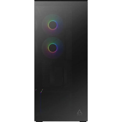 ARCTIC Xtender VG (Mirror Black) with Vertical GPU Mount Case