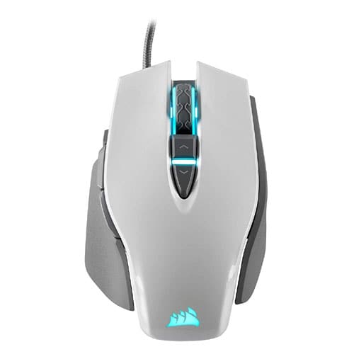 CORSAIR M65 Elite Wired Ergonomic Gaming Mouse ( M65 ) ( 18000DPI / 8 Macro Buttons ) ( White )