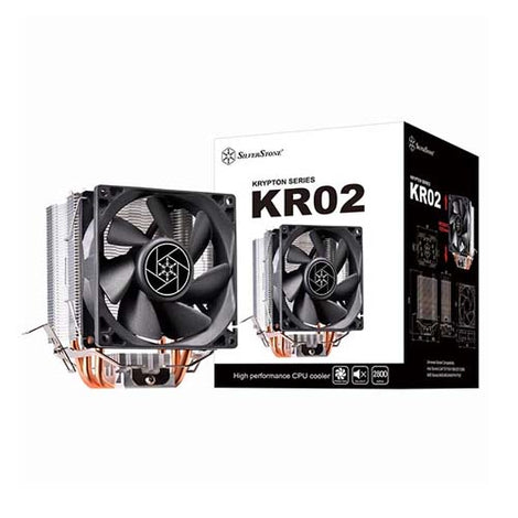 SILVERSTONE KR02 Single Tower CPU Air Cooler (Black)