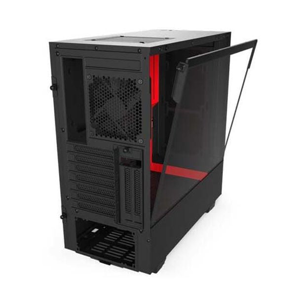 NZXT H510i Compact ATX Mid-Tower Cabinet (Matte Black-Red)