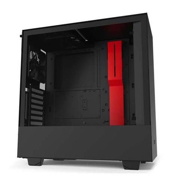 NZXT H510i Compact ATX Mid-Tower Cabinet (Matte Black-Red)