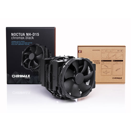 NOCTUA NH-D15 CH.BK Chromax Black Dual Tower CPU Air Cooler (Black)