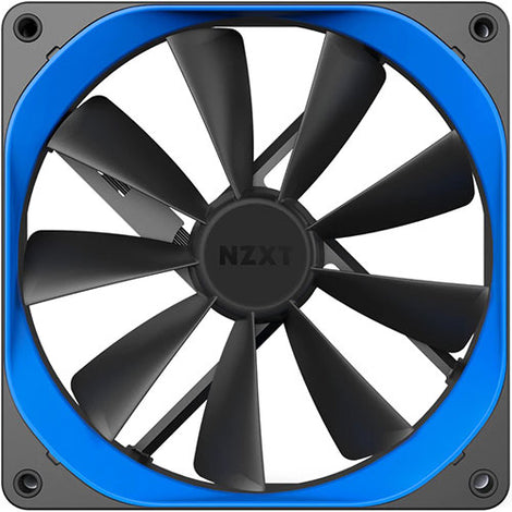 NZXT Aer P120 Blue Trim 2X 120mm Non-RGB Cabinet Fan (Black) (Single Pack)