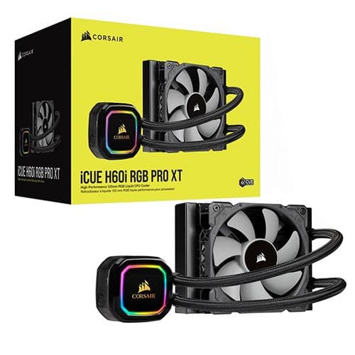 CORSAIR Hydro Series H60i RGB Pro XT High Performance Liquid CPU Cooler (Black)