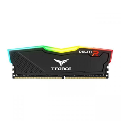 TEAMGROUP T-Force Delta RGB 16GB ( 16GB x 1 ) 3200MHz DDR4 RAM ( Black ) ( CL16 )