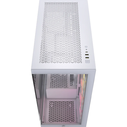 CORSAIR ICUE LINK 3500X RGB TEMPERED GLASS MID-TOWER, WHITE