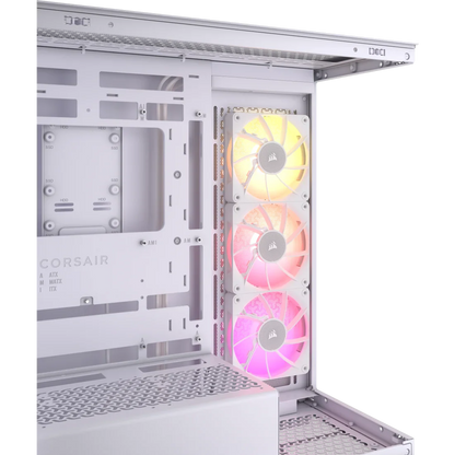CORSAIR ICUE LINK 3500X RGB TEMPERED GLASS MID-TOWER, WHITE
