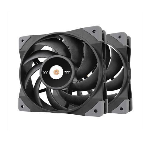 THERMALTAKE ToughFan 14 500-2000RPM 140mm Non-RGB Cabinet Fan (Black) (Dual Pack)