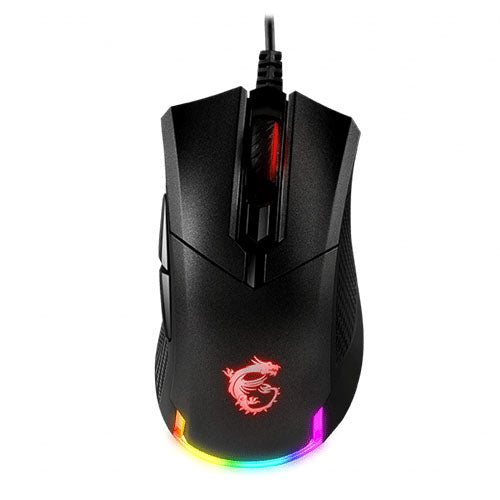 MSI Clutch GM50 Wired Ergonomic Gaming Mouse ( CLUTCH-GM50 ) ( 6400DPI / 6 Macro Button ) ( Black )