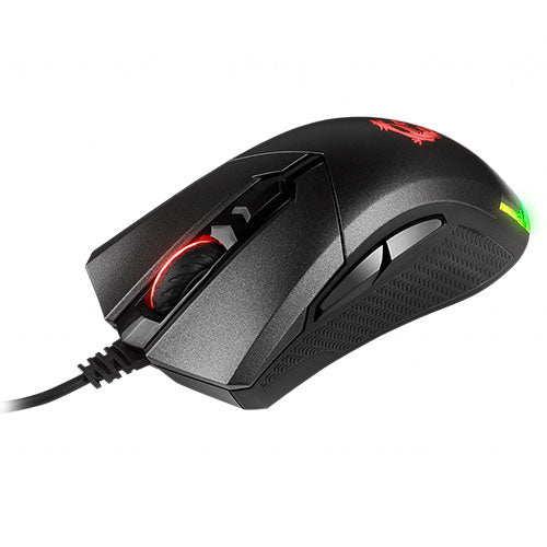 MSI Clutch GM50 Wired Ergonomic Gaming Mouse ( CLUTCH-GM50 ) ( 6400DPI / 6 Macro Button ) ( Black )