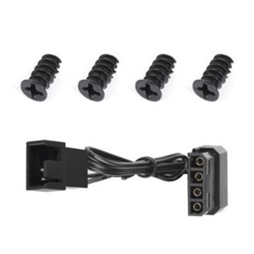 THERMALTAKE Pure 12 Series 120mm RGB Red LED Cabinet Fan (Black) (Single Pack)