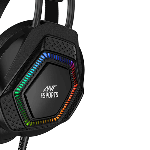 ANT ESPORTS H560 RGB Wired 3.5mm Wired Gaming Headphone ( Black ) ( PC / Playstation / Mobile / Xbox )